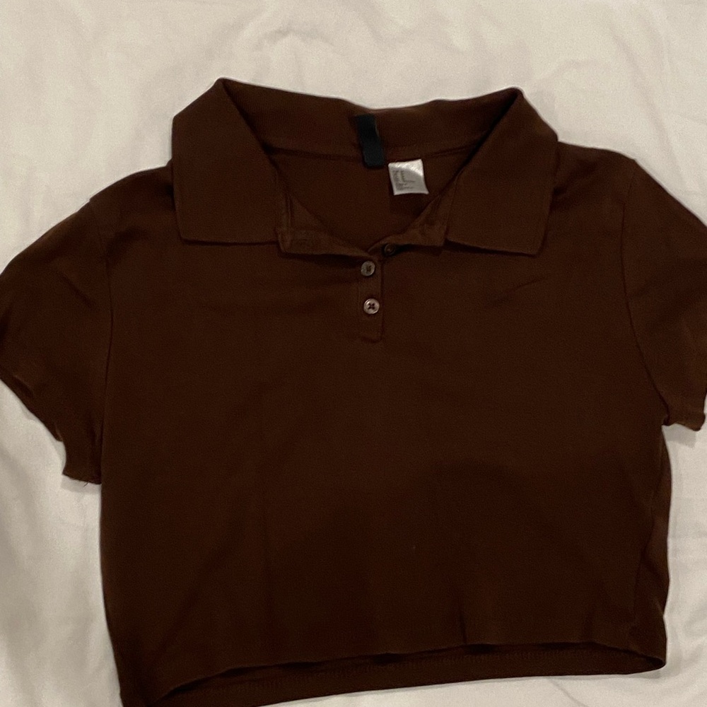 Cropped Collar Baby Tee